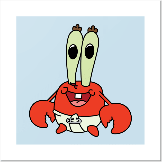 Baby Mr. Krabs Wall Art by Sobchishin